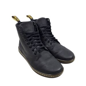 Dr. Martens Tobias Boots Mens Size 9 Black Lightweight SoftWair Lace Up Combat